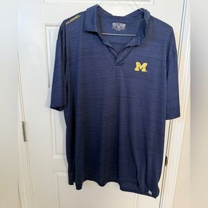 Michigan Wolverines Men's Polo Shirt XXL Collegiate Gift Football Sports